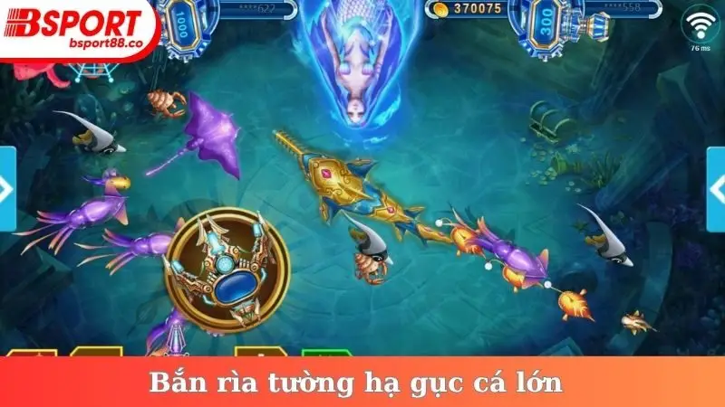 Bắn rìa tường hạ gục cá lớn