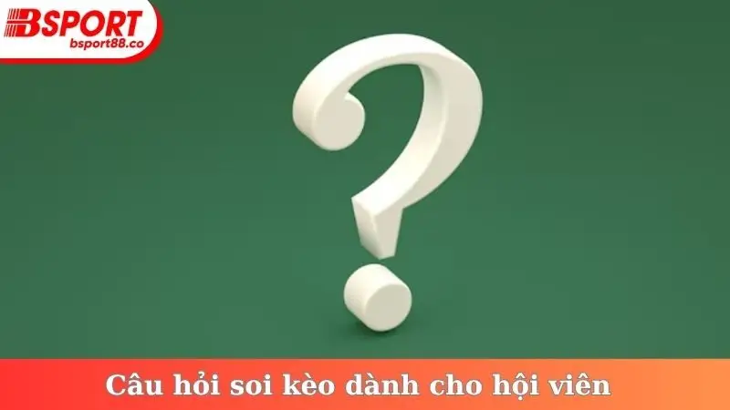 Câu hỏi soi kèo dành cho hội viên