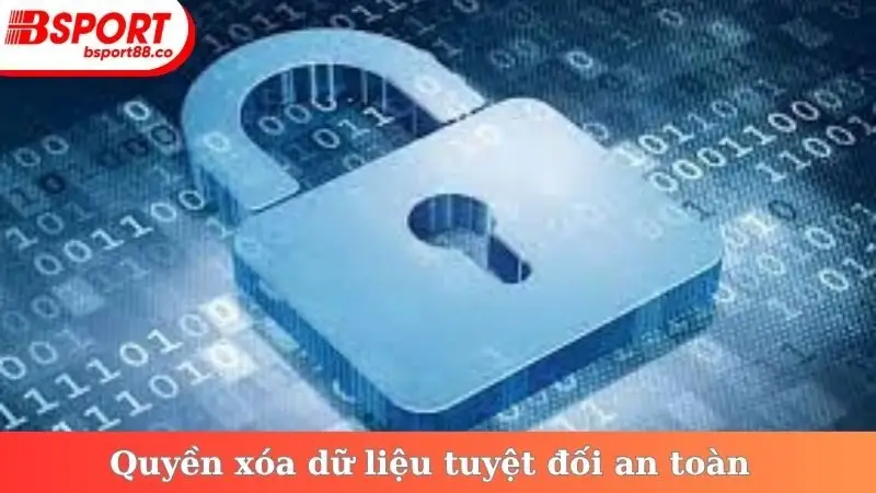 Quyền xóa dữ liệu tuyệt đối an toàn