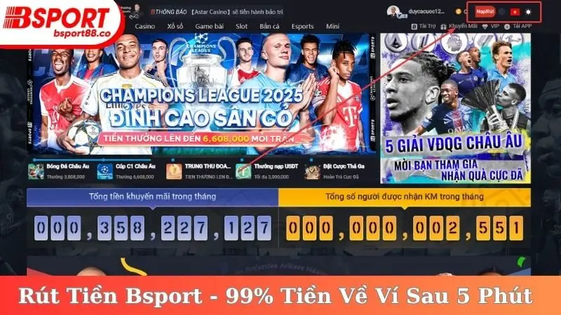Rút Tiền Bsport