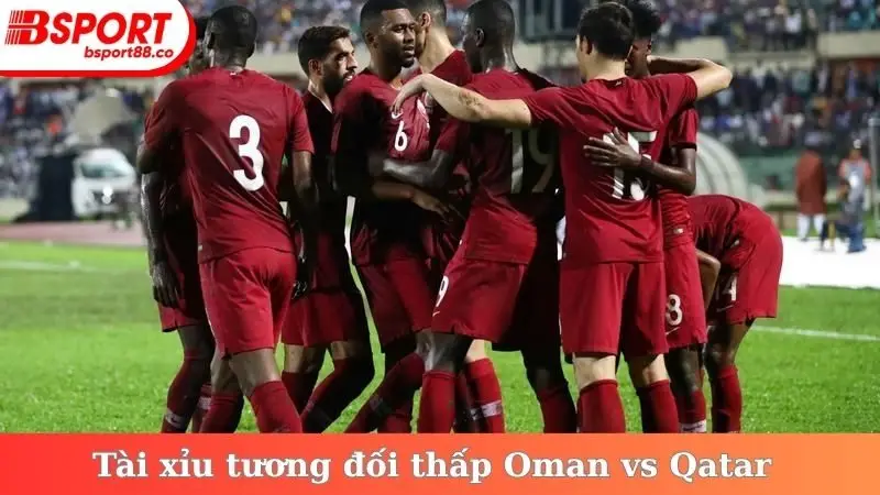 Tài xỉu tương đối thấp trong trận Oman vs Qatar