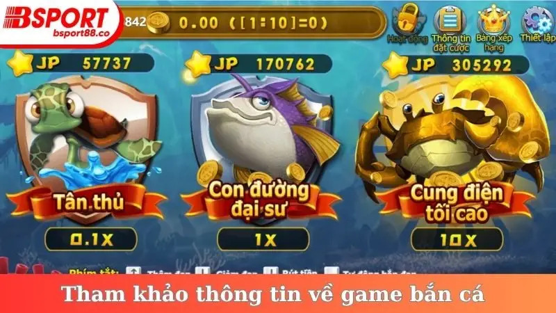 Tham khảo thông tin về game bắn cá